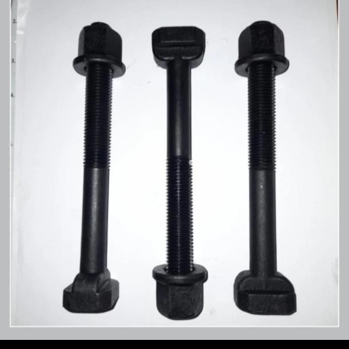 Baut T Slot M24Xl150 + Mur Topi M24 / Baut T-Slot Btc 24X150 + Bfn-24.  Ready