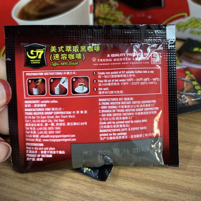 

Terbaru Trung Nguyen G7 Instant Black Coffee Kopi Hitam Vietnam