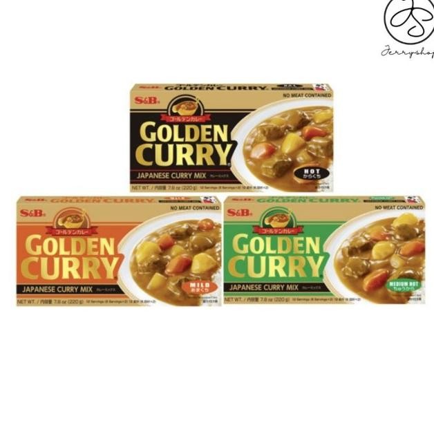 

S&B Golden Curry Sauce X 220Gr - Hot, Med Hot, Ld