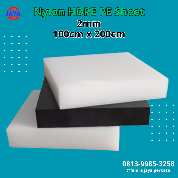 

PE Nylon HDPE Sheet 2mm ukuran 100cm x 200cm