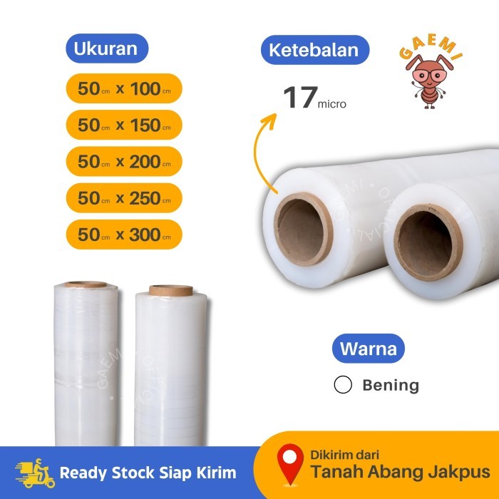 

Plastik Wrapping / Plastik Stretch Film Wrap / Wrapping Barang Per Dus