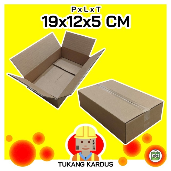 

Orderan kardus box ukuran 19x12x5 cm POLOS 300pcs