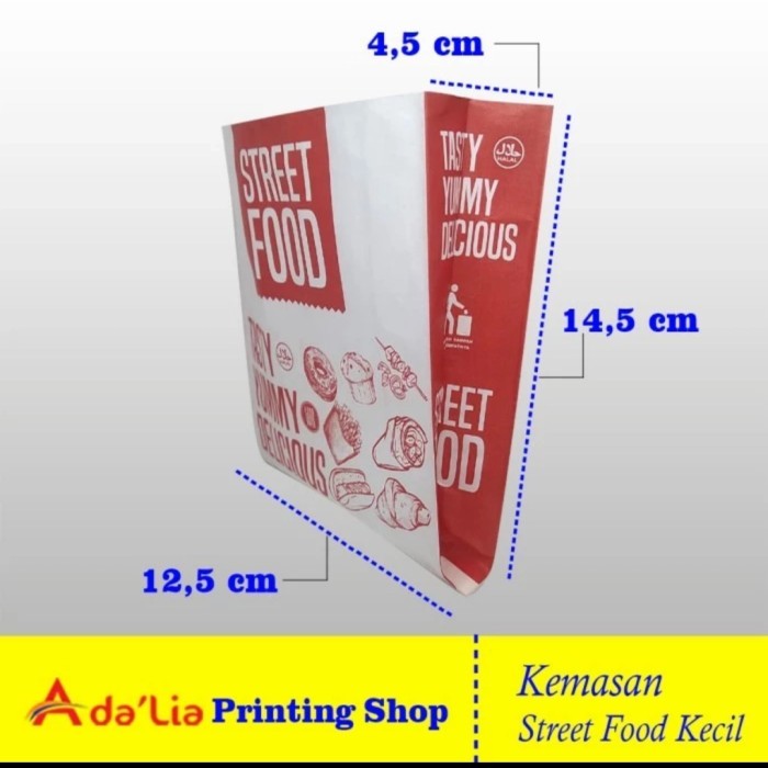 

cetak custom kantong street food kecil
