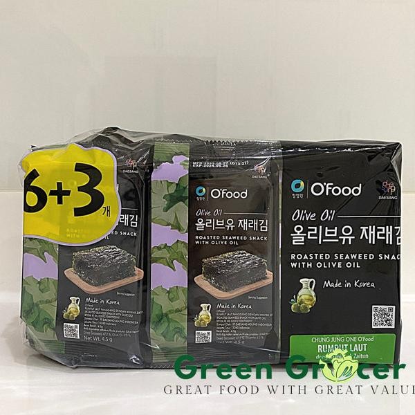 

Chung Jung One Seaweed/N With O Oil (6+3) 4.5Gr X9 /Rumput Laut