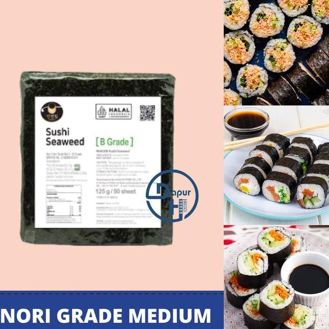 

N Sushi Manjun 50 Lembar | Rumput Laut Yakin Kimbab Sushi Halal