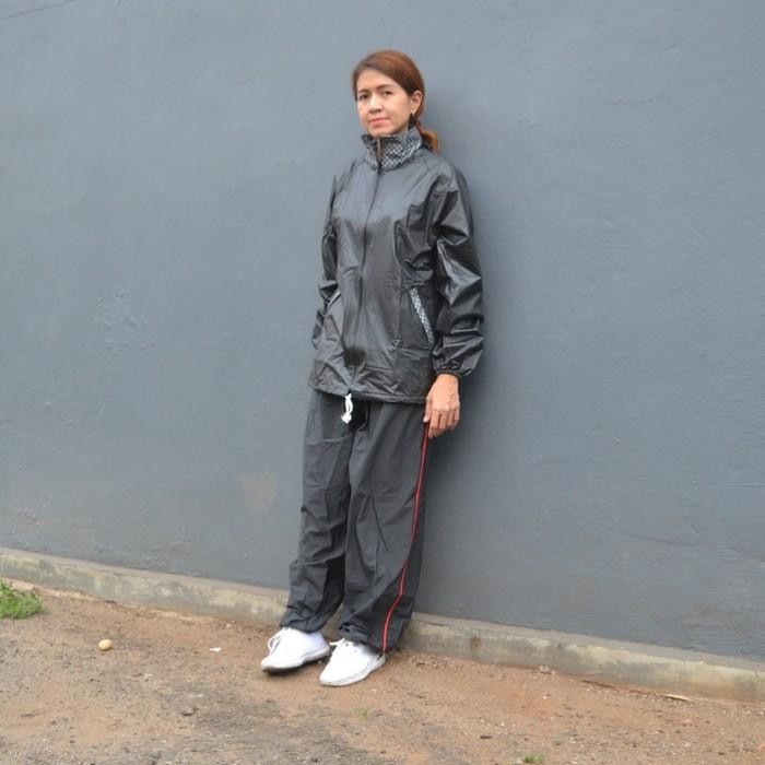 Jaket Sauna Roduta Runblack Setelan