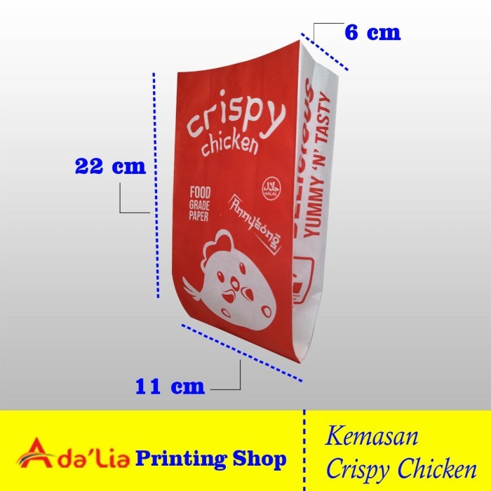 

cetak custom kantong fried chicken 2 warna