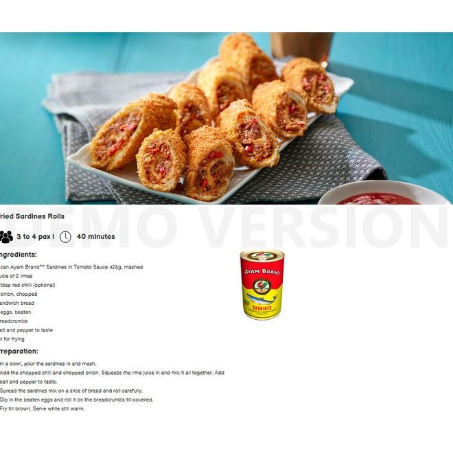 

Ikan Sarden Kaleng Ayam Brand Saus Tomat 425 Gr