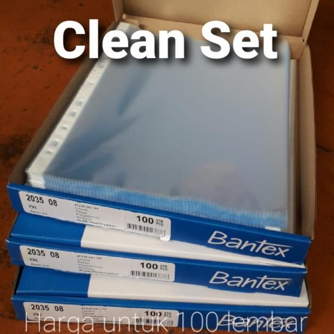 

TERLARIS - 100 lembar plastik pocket binder A4 antilarge