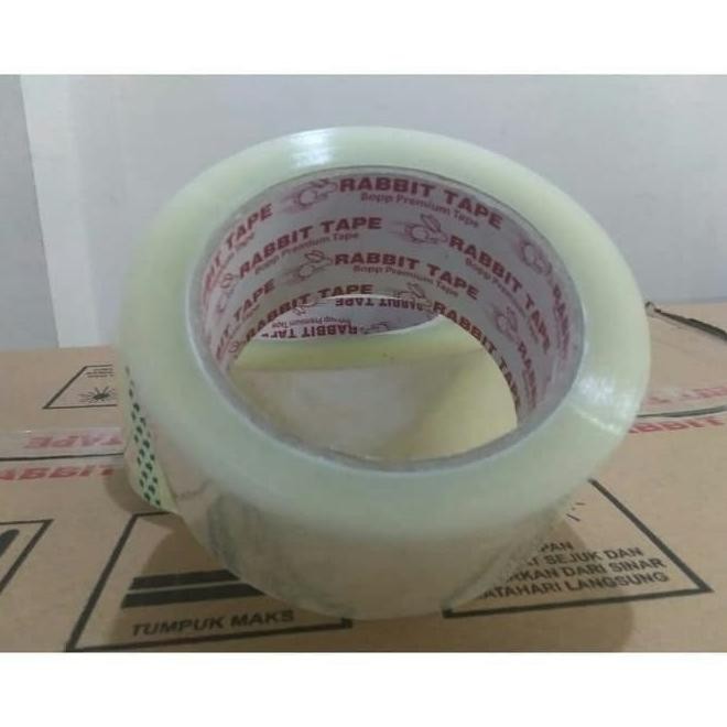 

[Dus] Lakban Bening 2 Inch X 100Yard / Lakban 100 Yard Rabbit Tape Ok