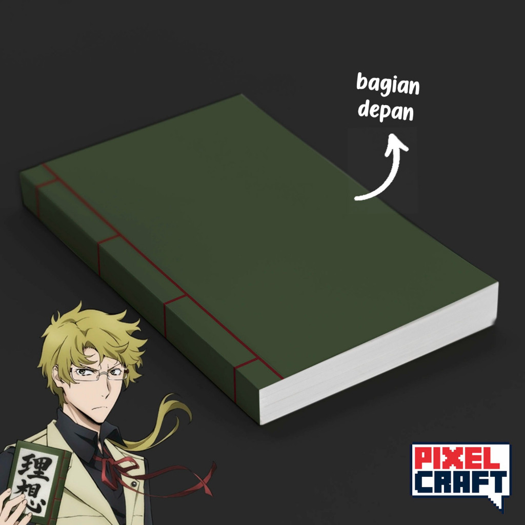 

Pocket Note Anime BUNGO STRAY DOGS Softcover A6 Doppo Kunikida Ideal Notebook