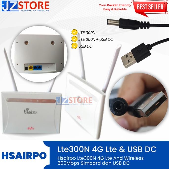TERBARU - Hsairpo Lte300N 4G Lte And Wireless 300Mbps Simcard