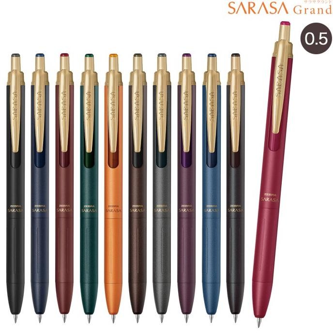 

TERLARIS - Zebra Sarasa Grand New Version 0.3mm 0.5mm Vintage Retro Color Gel Ink Pen Pulpen Premium JJ57 JJH57
