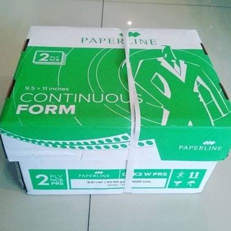 

PAPERLINE CONTINUOUS FORM 9 1/2 X 11 INCHI PRS 2 PLY | BAGI 2 WARNA