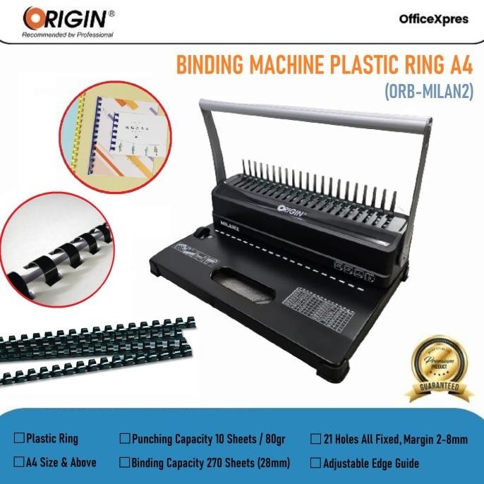 

NEW Mesin Jilid Spiral Plastik A4 / Mesin Binding MILAN 3:1 Origin