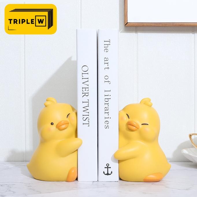 

TERBARU - Triple W Pembatas Buku Duck Book Stand Holder Pajangan Meja Dekorasi