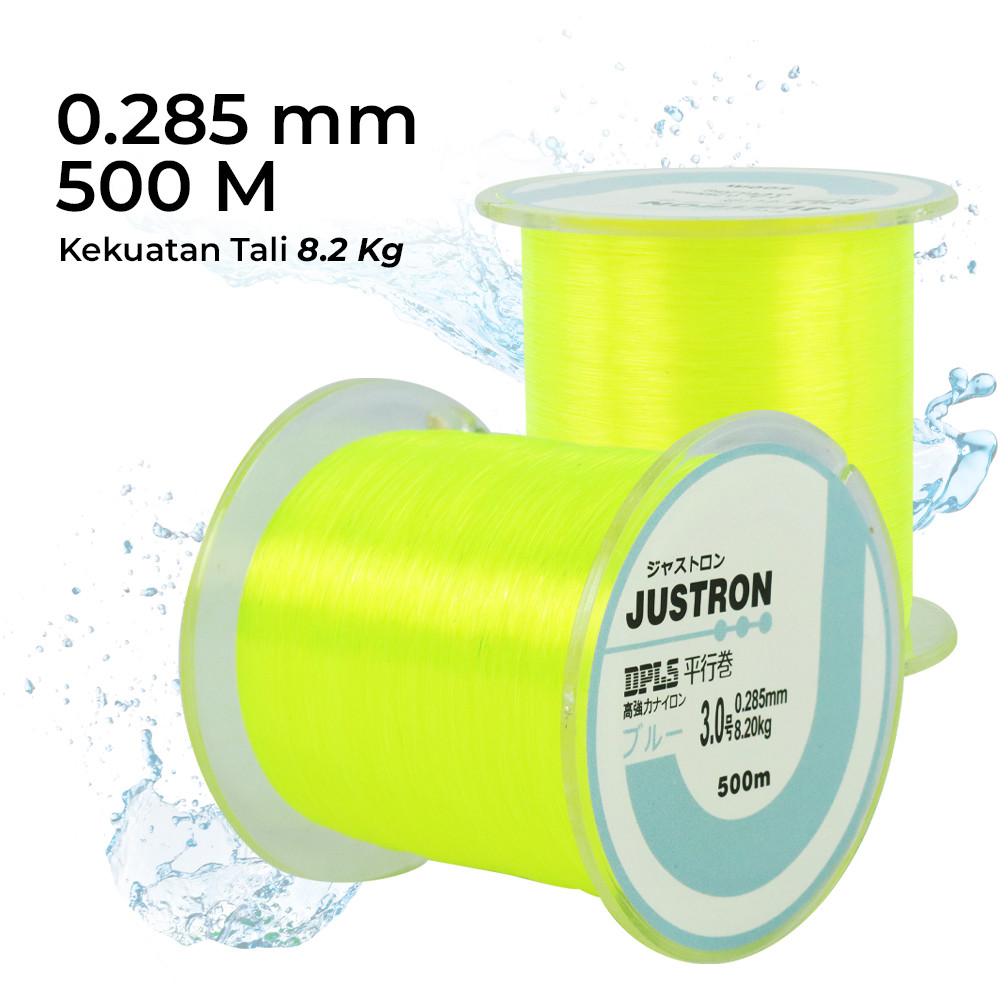 PROMO JUSTRON Senar Tali Benang Pancing Nylon Series Braided 500M - DR-500 Kualitas Terbaik