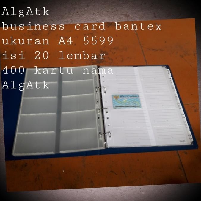 

BEBAS ONGKIR - Business Card Bantex. Album Kartu Nama Size A4 No ref 5599.