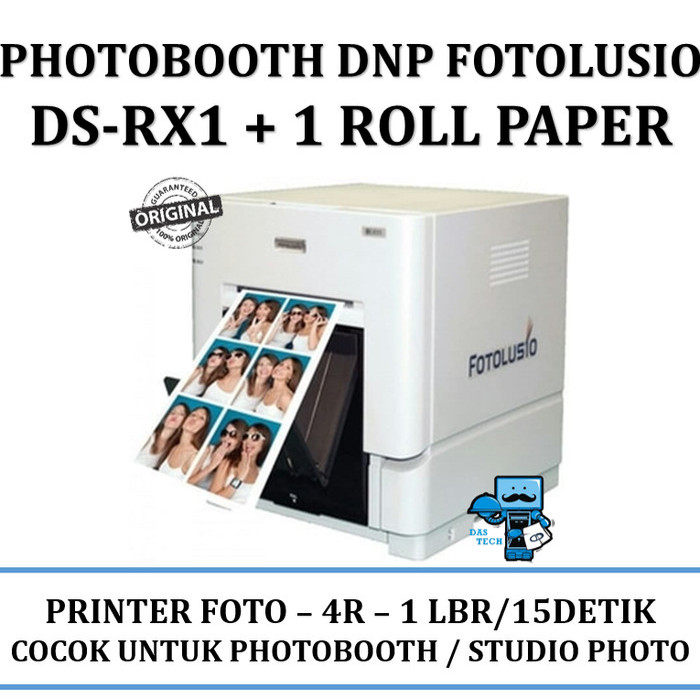 DNP photobooth printer fotolusio DS-RX1+free 1 roll paper