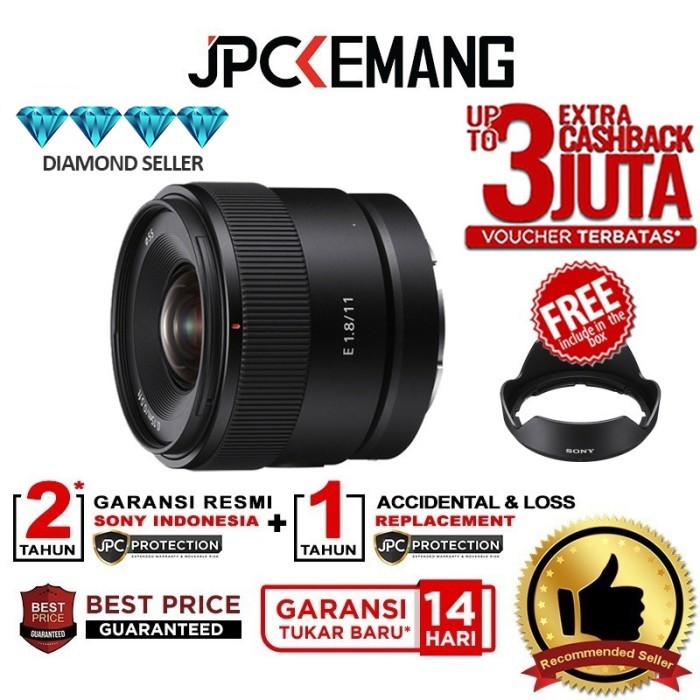 Sony E 11mm f1.8 APSC Lens Sony 11 mm f/1.8 GARANSI RESMI