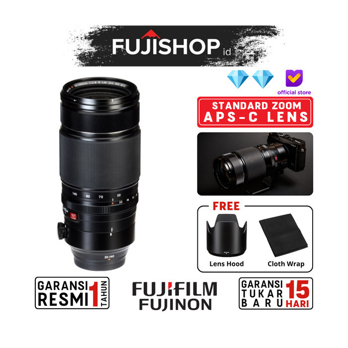 Fujifilm Fujinon XF 50-140mm F2.8R - Hitam