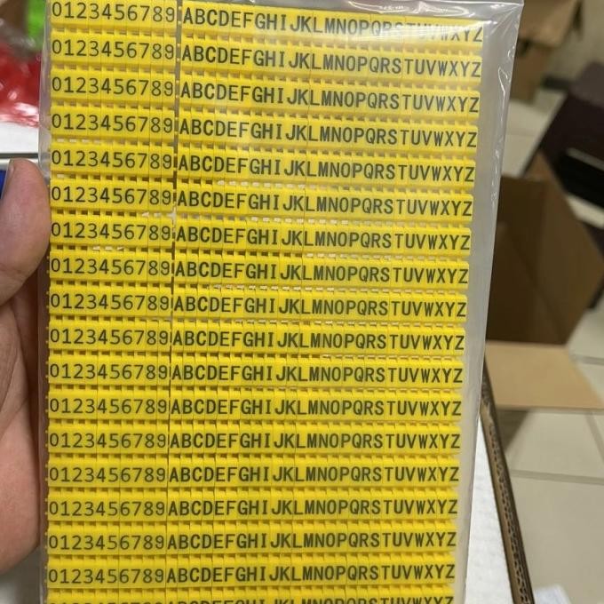 

TERMURAH - label maker/ penanda kabel cat6a huruf dan angka