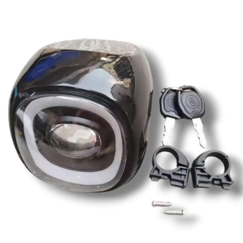 Hot Gratis Lampu Sepeda Listrik Indikator Bateri + Kunci Kontak 48V - 60V Bentuk Kotak Motor Listrik