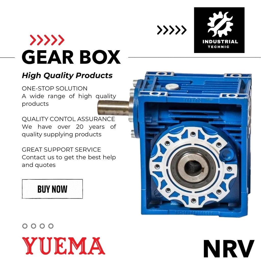 YUEMA GEAR BOX WORM NRV 130 RATIO 10-100/ GEAR BOX REDUCER/ GEAR BOX REDUCER NMRV/ GEAR BOX REDUCER 