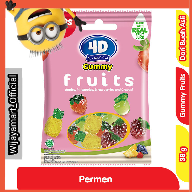 

Amos 4D Permen Jeli 3D Buah-buahan 38 g
