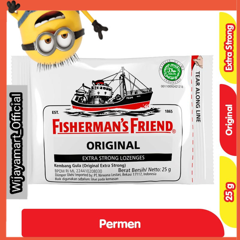 

FISHERMAN'S FRIEND Permen Extra Strong Original 25 g
