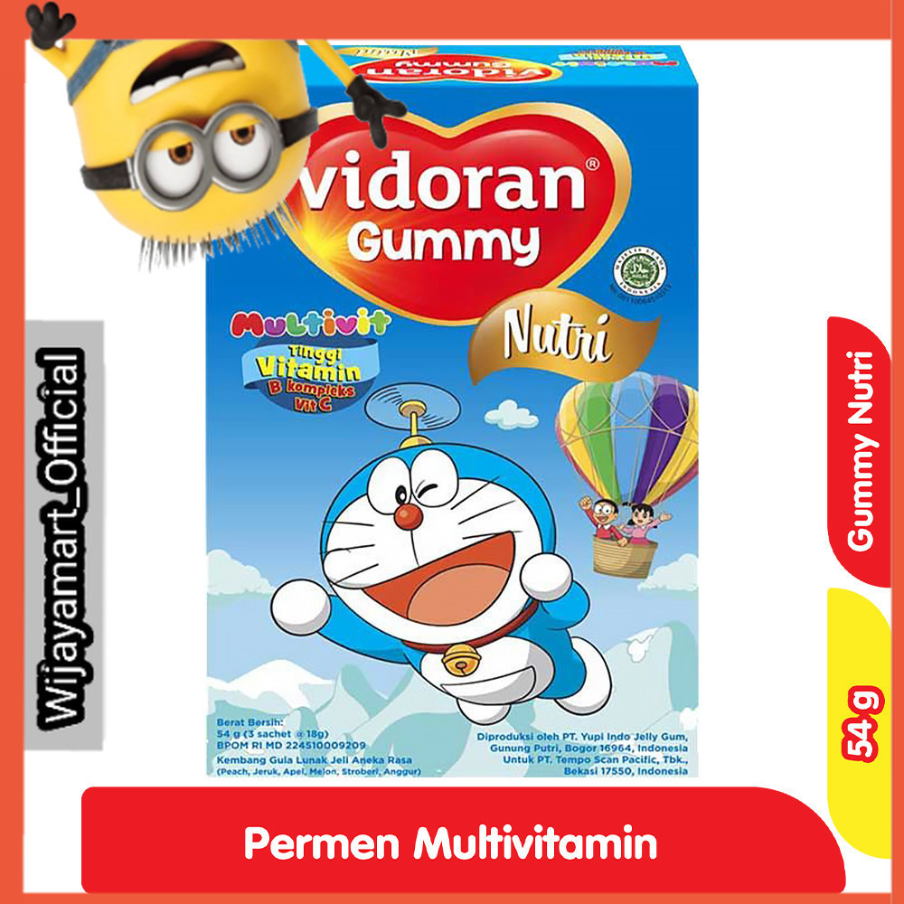 

Vidoran Gummy Nutri Multivitamin Anak 54 g