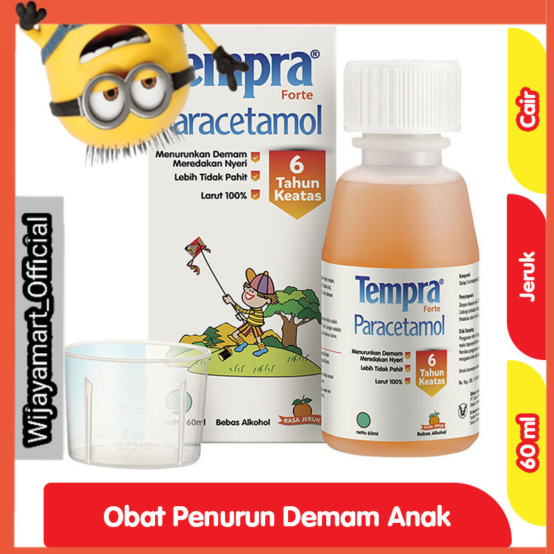 

Tempra Forte Paracetamol Obat Penurun Demam Cair Anak Rasa Jeruk 60 ml
