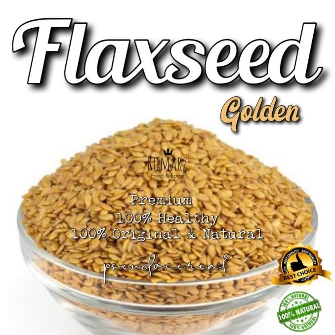 

terbaru golden flaxseed premium 500gr | natural golden flaxseed