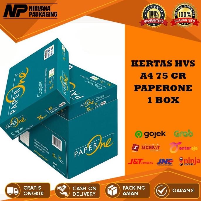 

TERMURAH - [GOJEK/GRAB] KERTAS HVS A4 PAPERONE 75GR 70GR PAPER ONE PRINT FOTOCOPY