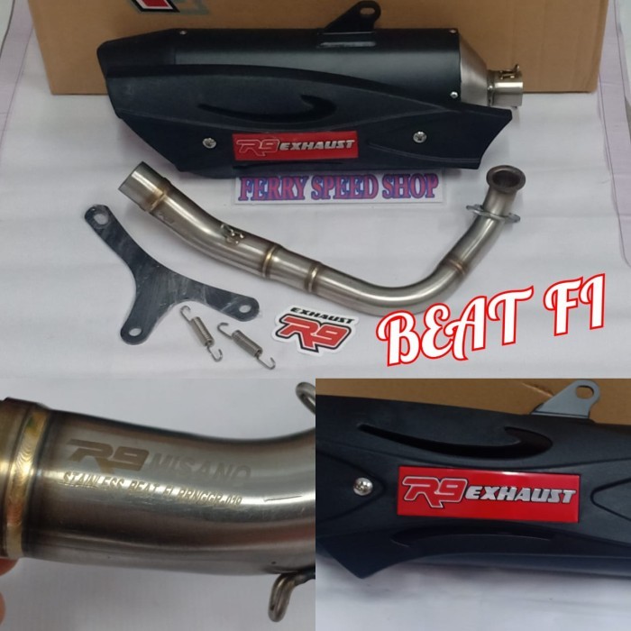 Berkualitas Knalpot R9 Misano Beat New Fi Knalpot Racing R9 Misano Beat New Fi Ori
