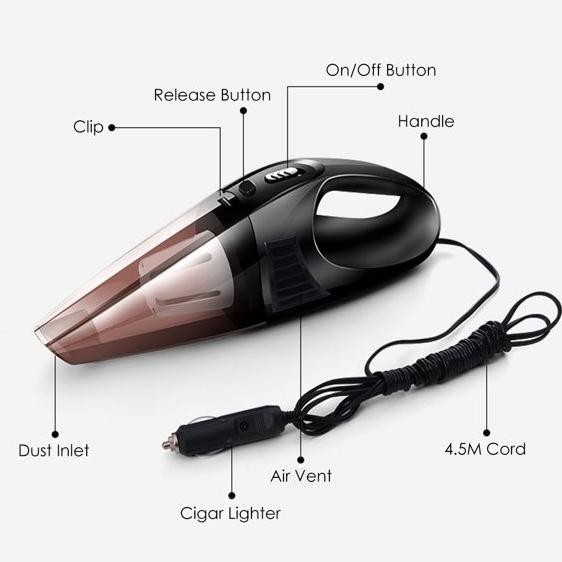 Vacuum Cleaner Mobil Multifungsi Portable Terbaik / Vakum Mobil 100W