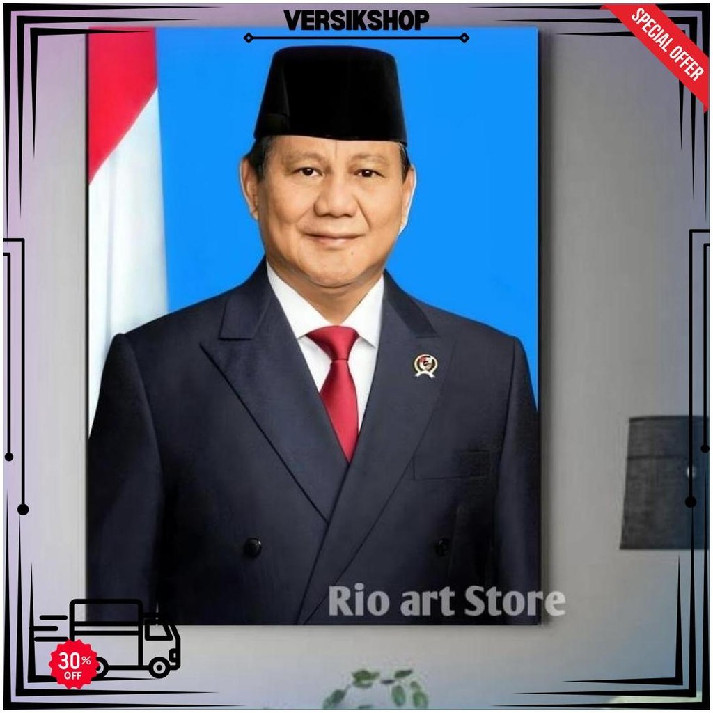 Hiasan Dinding Poster Bapak Prabowo Subianto Untuk Walldekor Atau Dekorasi Dinding D Promo 10.10