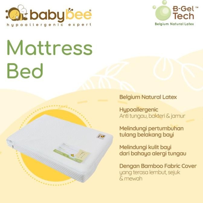 Babybee Matras Bed 110x70x10 - Kasur Tidur Bayi Latex Pliko Next To Me