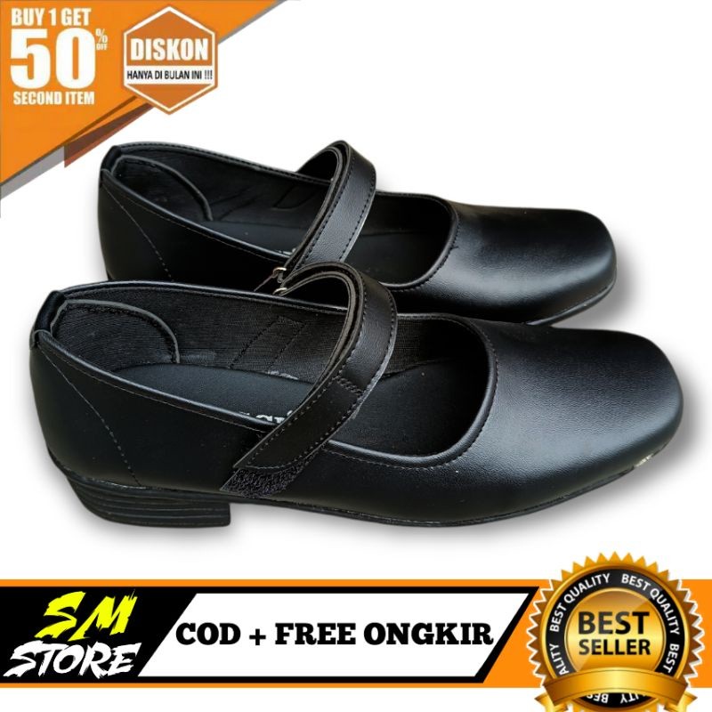 Pantofel Wanita SEPATU PANTOFEL WANITA HAK 3CM/SEPATU SEKOLAH KANTOR PASKIBRA