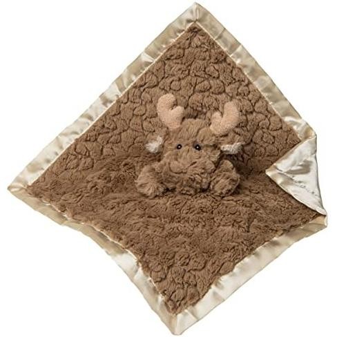 Mary Meyer Putty Nursery Stuffed Animal Security Blanket,Moose