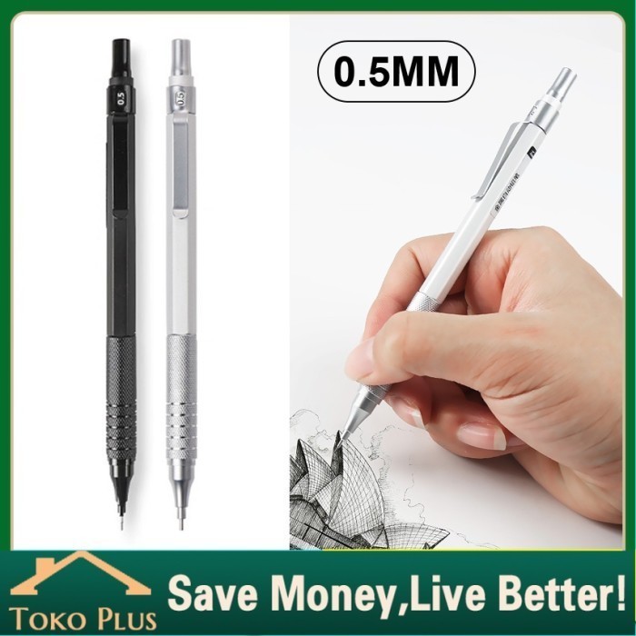 

Terbaru Pensil Mekanik 0.5mm Bahan Metal untuk Sekolah / Kantor 100% ori