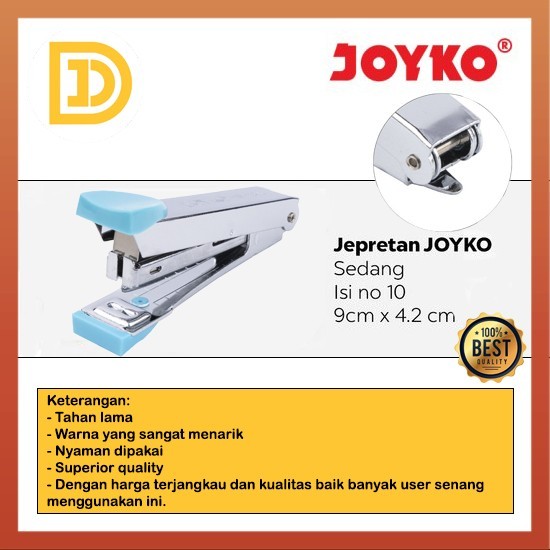 

Terbaru Staples Joyko Stapler Steples Hekter Cekrekan Alat Tulis Kantor 100% ori