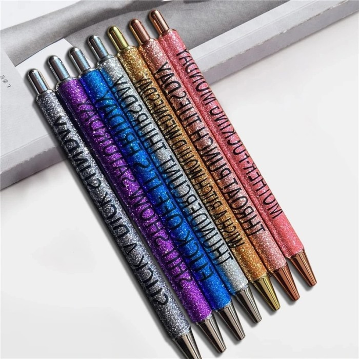 

Terbaru 5/7/9PCS Funny Pen Swear Word Nurses Ballpoint Daily Pens Set Office 100% ori