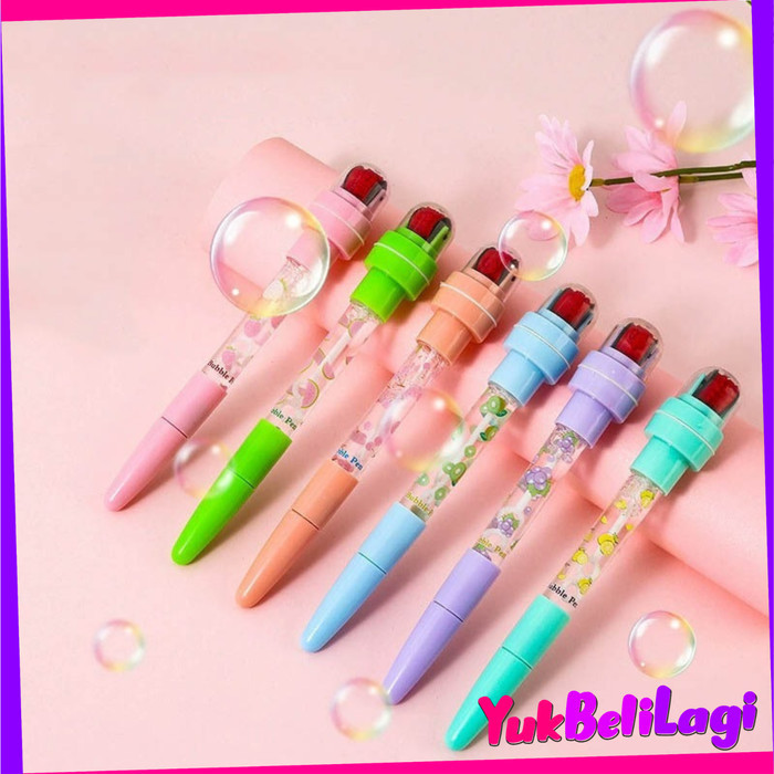 

Terbaru YBL Pena Gel Gelembung Bubble Light 5 in 1 Segel Rol Cahaya Pulpen Alat Tulis Sekolah kantor