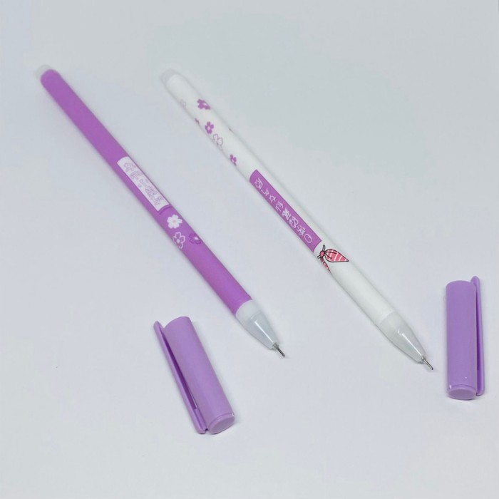 

Terbaru Hot Sale CODMALL Pulpen Gel Motif Ungu / Pulpen Korea Pelajar & Kantor 100% ori
