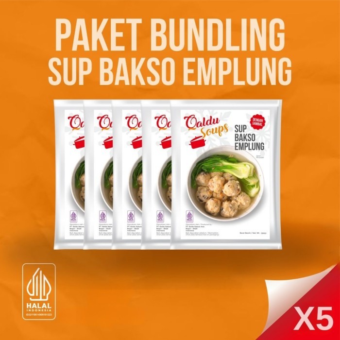 

Paket Bundling Sup Bakso Emplung isi 5 packs - Qaldu Soups
