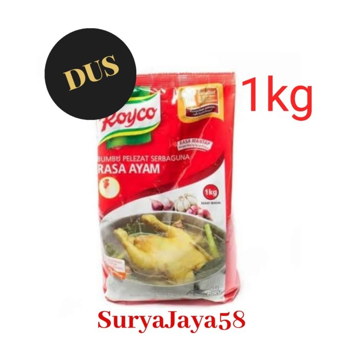 

Penyedap Rasa Royco Sapi @1kgRoyco Ayam @1kg Dus/Kartonan