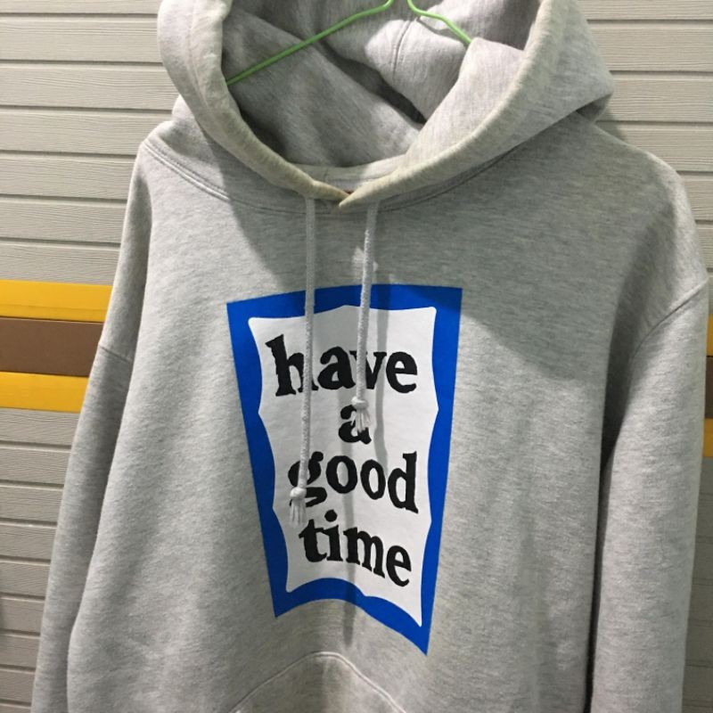 HAVE A GOOD TIME BLUE FRAME HOODIE GREY