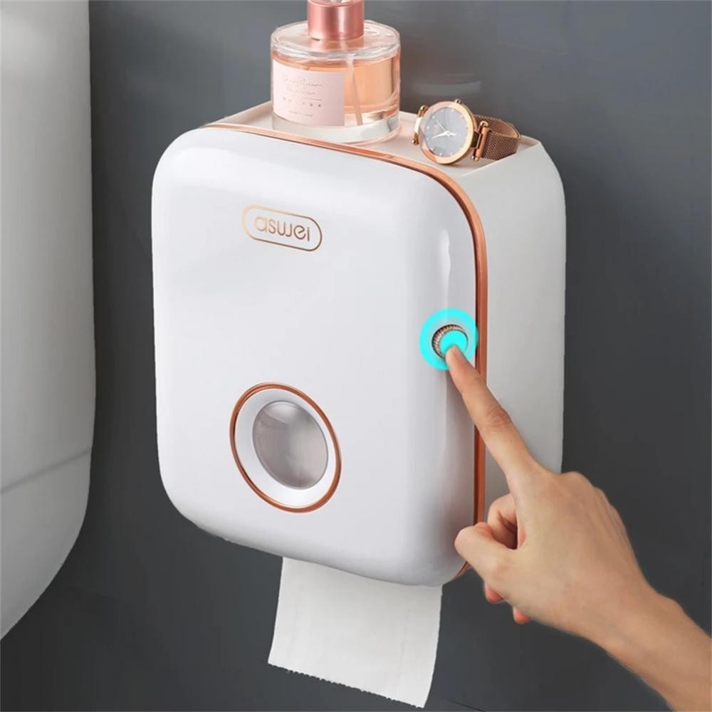 

Tissue Box Waterproof Light Luxury Toilet Paper Holder Home Decoration Papers Organizer Moisture-proof Paper Dispenser Simple
