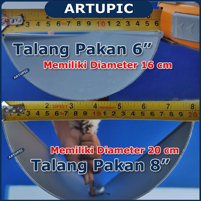 Talang Pakan Makan GULUNG 8 inch Talang air Oval PVC 8" Setengah Lingk